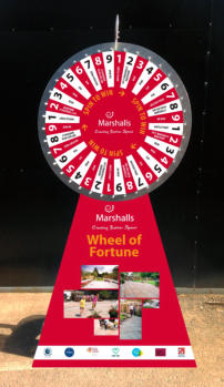 branded prize wheel